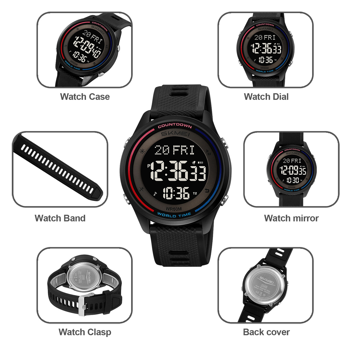 SKMEI Fashion Military Digital - Outdoor Sports List avis et prix