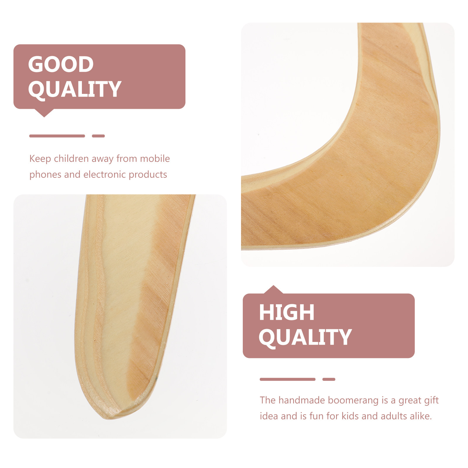 1Pcs Boomerang Wooden Outdoor  - Outdoor Sport Field avis et prix