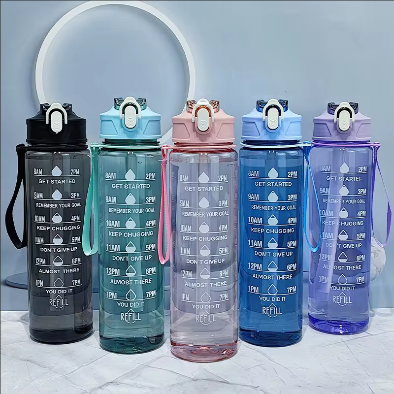 900ml Sports Bottle With Time  - Outdoor Sport Field avis et prix