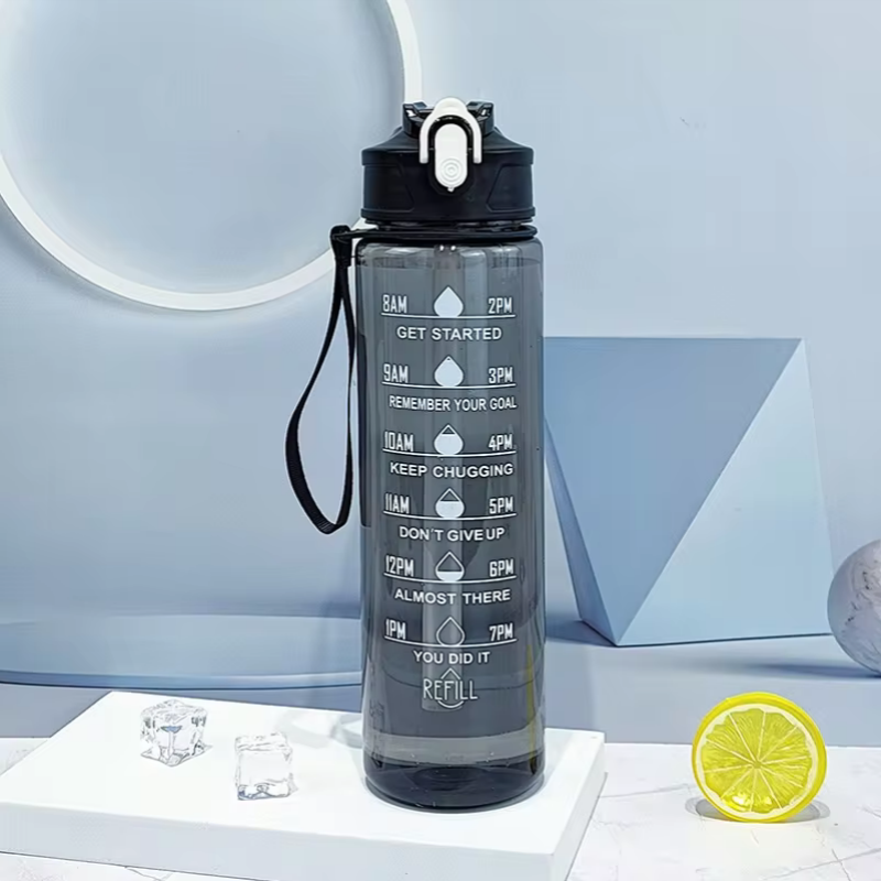 900ml Sports Bottle With Time  - Outdoor Sport Field avis et prix