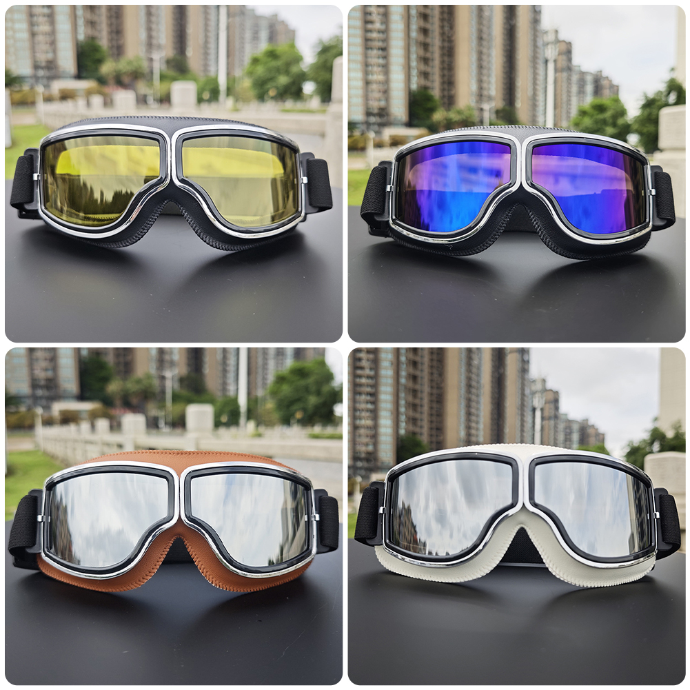Newest -Style Leather Goggles  - Outdoor Sports Store avis et prix