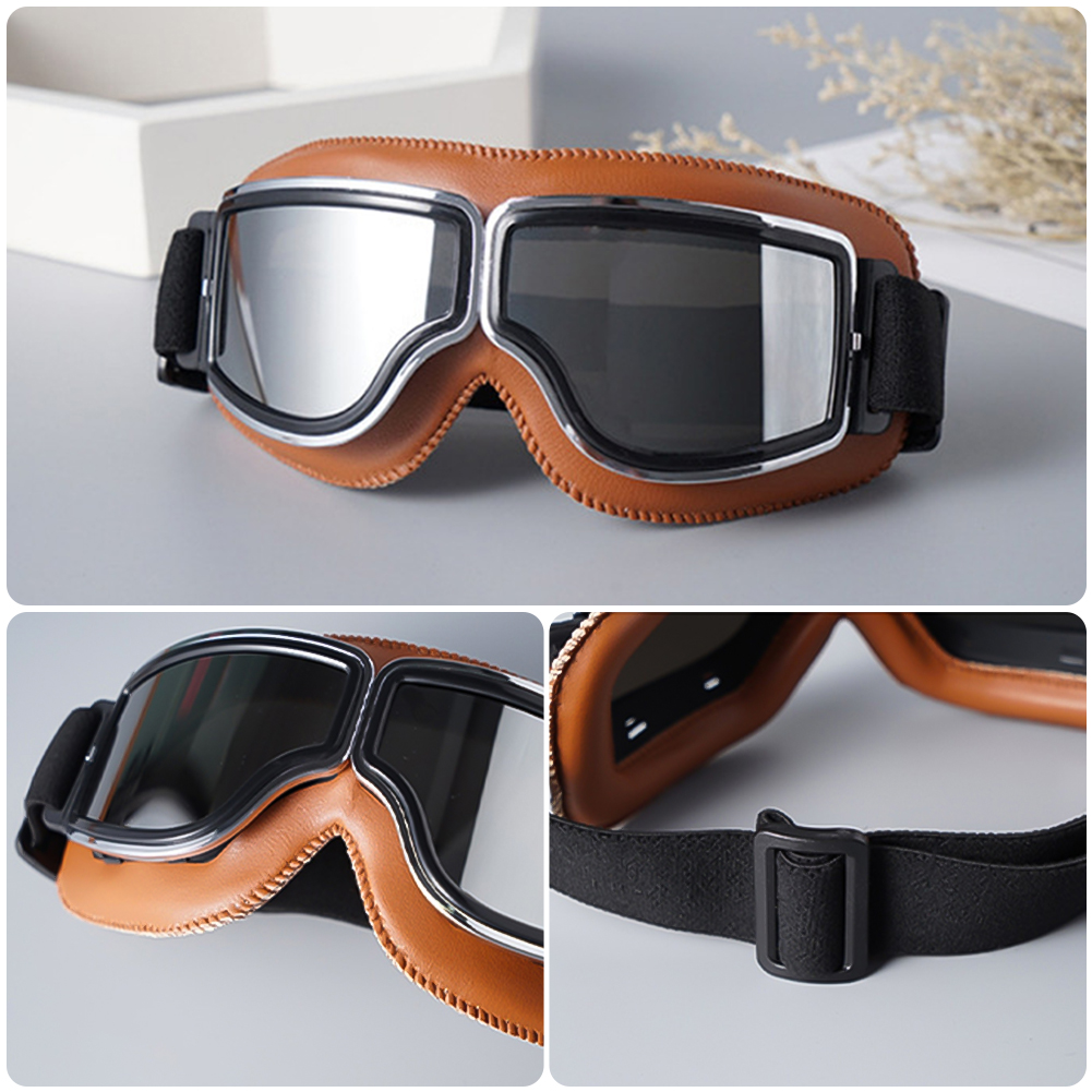 Newest -Style Leather Goggles  - Outdoor Sports Store avis et prix