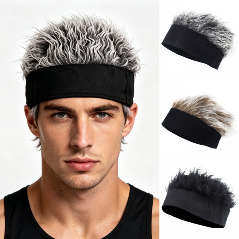 Men Womens Synthetic Wig Spike - Outdoor Sport Hat avis et prix